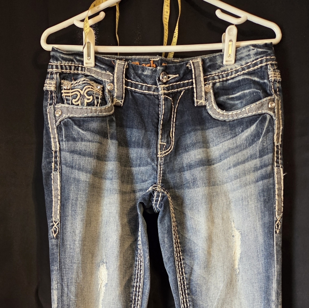 Rock Revival Faded Blue Boot Cut Jeans